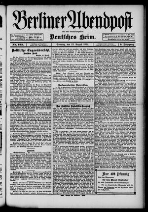 Berliner Abendpost vom 23.08.1891