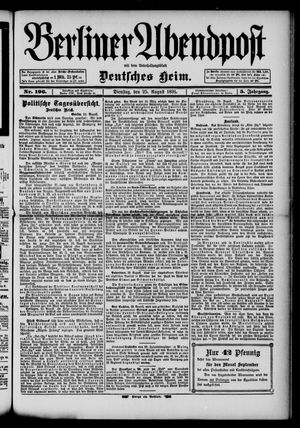 Berliner Abendpost vom 25.08.1891