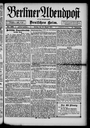 Berliner Abendpost vom 28.08.1891