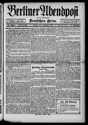 Berliner Abendpost vom 01.09.1891