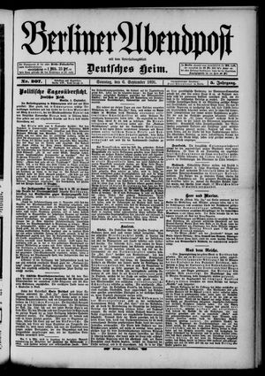 Berliner Abendpost vom 06.09.1891