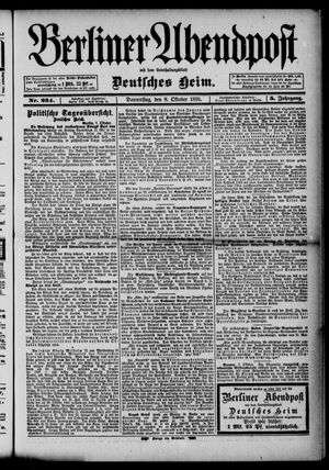Berliner Abendpost vom 08.10.1891