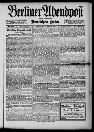 Berliner Abendpost vom 11.10.1891