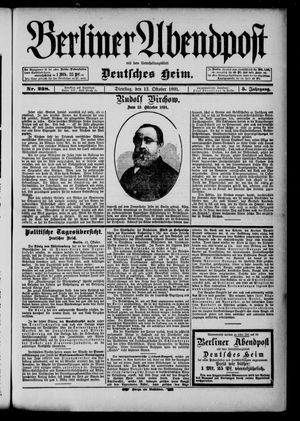 Berliner Abendpost vom 13.10.1891