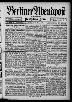 Berliner Abendpost on Oct 16, 1891