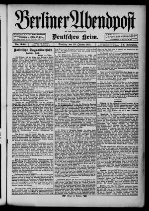 Berliner Abendpost vom 20.10.1891
