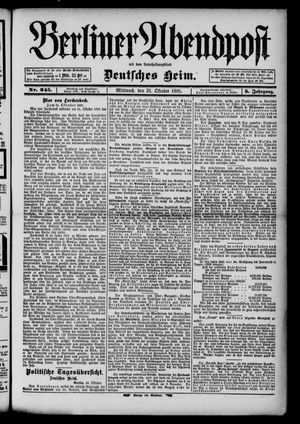 Berliner Abendpost vom 21.10.1891