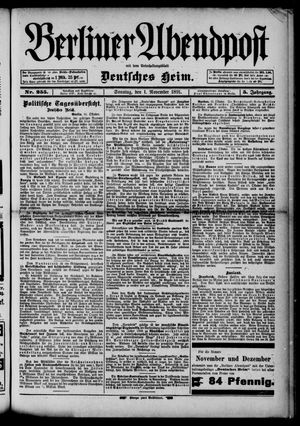 Berliner Abendpost vom 01.11.1891