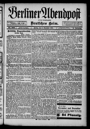 Berliner Abendpost vom 06.11.1891