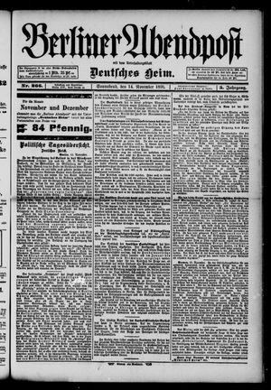 Berliner Abendpost vom 14.11.1891
