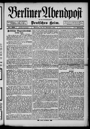 Berliner Abendpost vom 18.11.1891