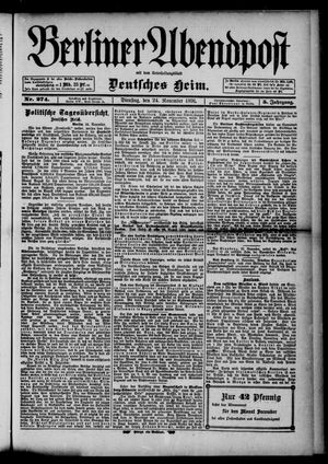 Berliner Abendpost vom 24.11.1891