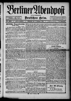 Berliner Abendpost vom 02.12.1891