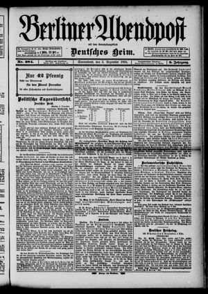 Berliner Abendpost vom 05.12.1891