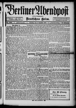 Berliner Abendpost vom 06.12.1891