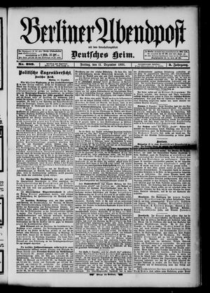 Berliner Abendpost vom 11.12.1891