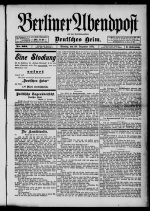 Berliner Abendpost on Dec 28, 1891