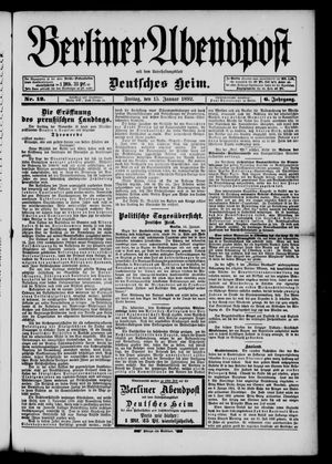 Berliner Abendpost on Jan 15, 1892