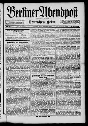 Berliner Abendpost vom 02.02.1892