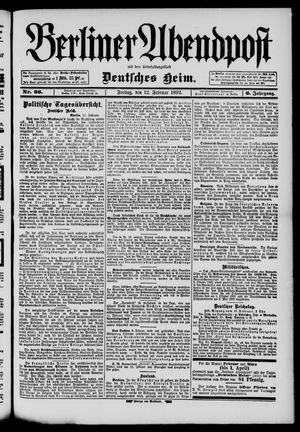 Berliner Abendpost vom 12.02.1892