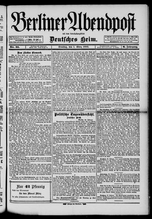 Berliner Abendpost vom 01.03.1892