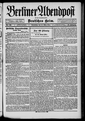 Berliner Abendpost vom 10.03.1892