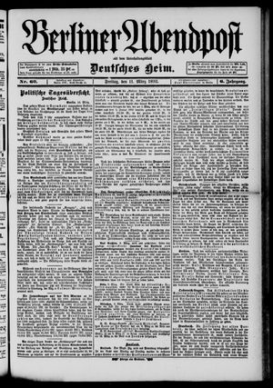 Berliner Abendpost vom 11.03.1892
