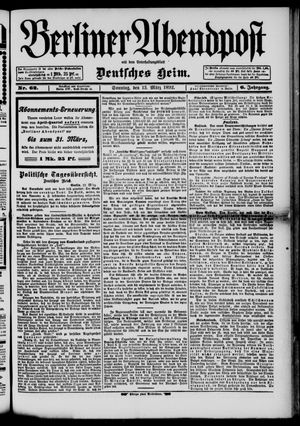 Berliner Abendpost vom 13.03.1892