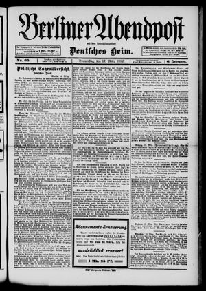 Berliner Abendpost vom 17.03.1892