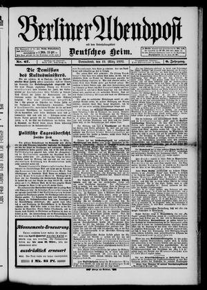 Berliner Abendpost on Mar 19, 1892