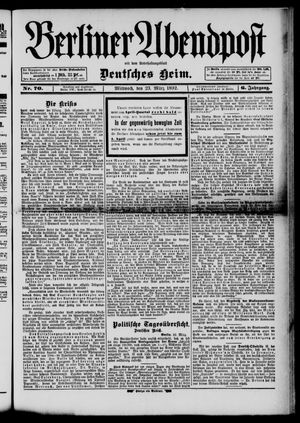 Berliner Abendpost on Mar 23, 1892