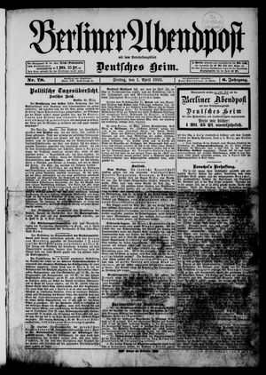 Berliner Abendpost on Apr 1, 1892