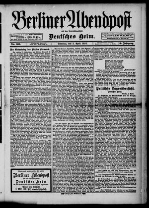 Berliner Abendpost vom 03.04.1892