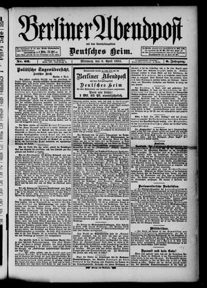 Berliner Abendpost on Apr 6, 1892