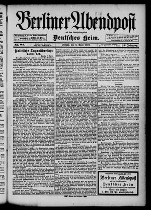 Berliner Abendpost vom 08.04.1892