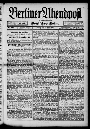 Berliner Abendpost on May 13, 1892