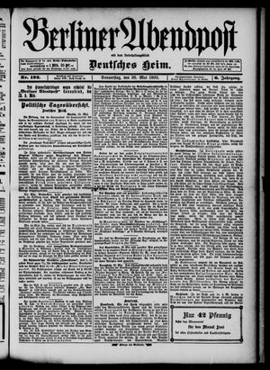 Berliner Abendpost vom 26.05.1892