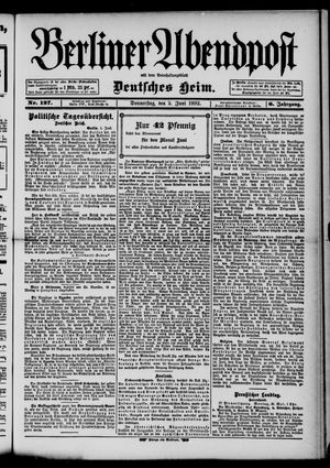 Berliner Abendpost vom 02.06.1892