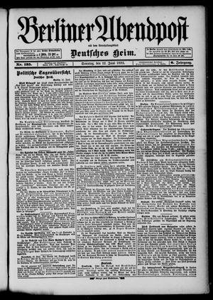 Berliner Abendpost on Jun 12, 1892