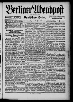 Berliner Abendpost vom 23.06.1892