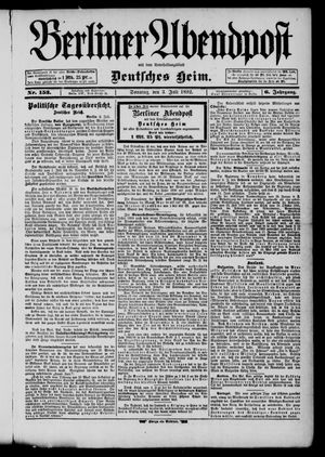 Berliner Abendpost on Jul 3, 1892