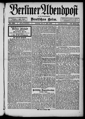 Berliner Abendpost vom 17.07.1892