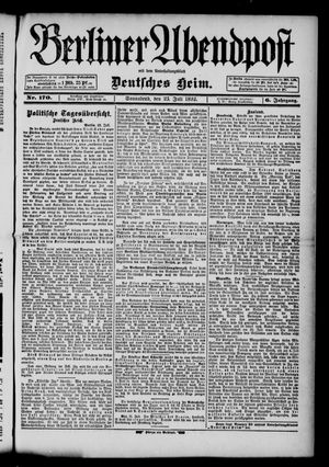 Berliner Abendpost vom 23.07.1892