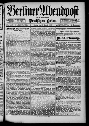 Berliner Abendpost vom 12.08.1892