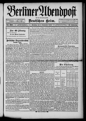 Berliner Abendpost vom 04.09.1892