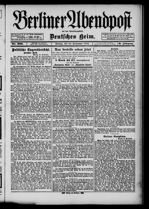 Berliner Abendpost vom 23.09.1892
