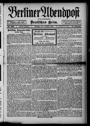 Berliner Abendpost vom 09.10.1892
