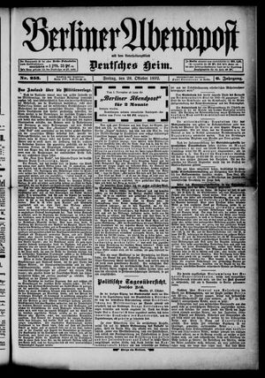 Berliner Abendpost vom 28.10.1892