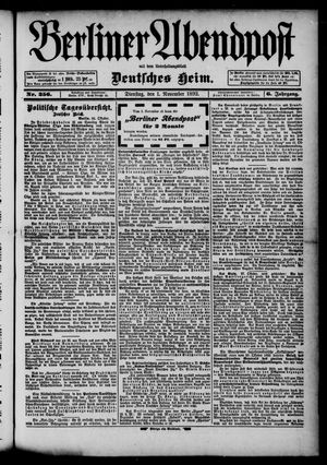 Berliner Abendpost vom 01.11.1892