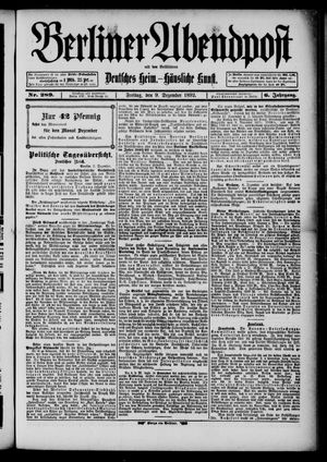 Berliner Abendpost vom 09.12.1892